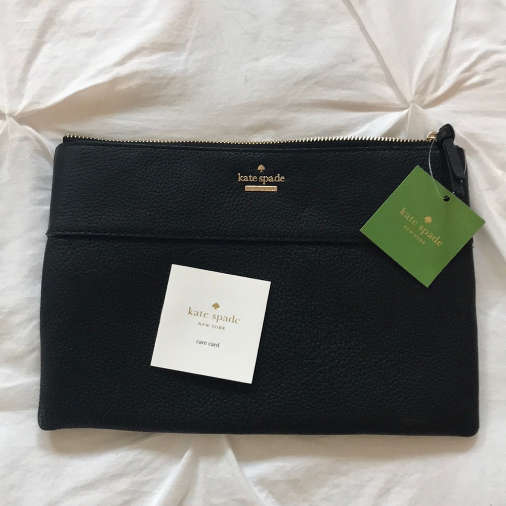 New Kate Spade zipper pouch large with tags
